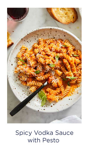 Spicy Vodka Sauce With Pesto