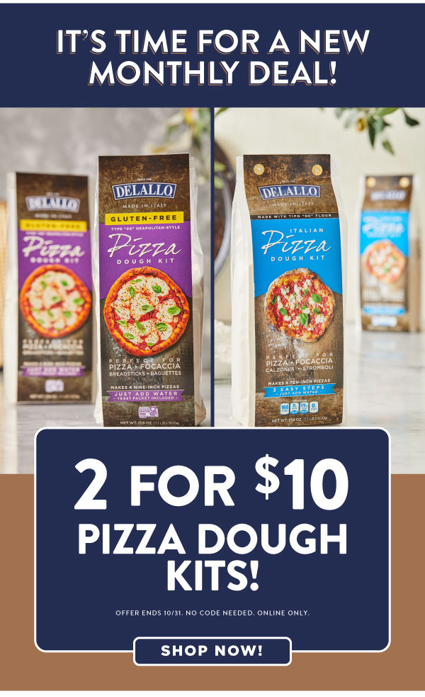 Save on pizza dough kits