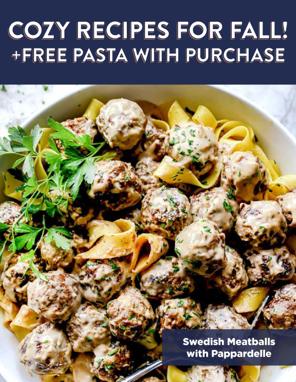 Swedish Meatballs With Pappardelle