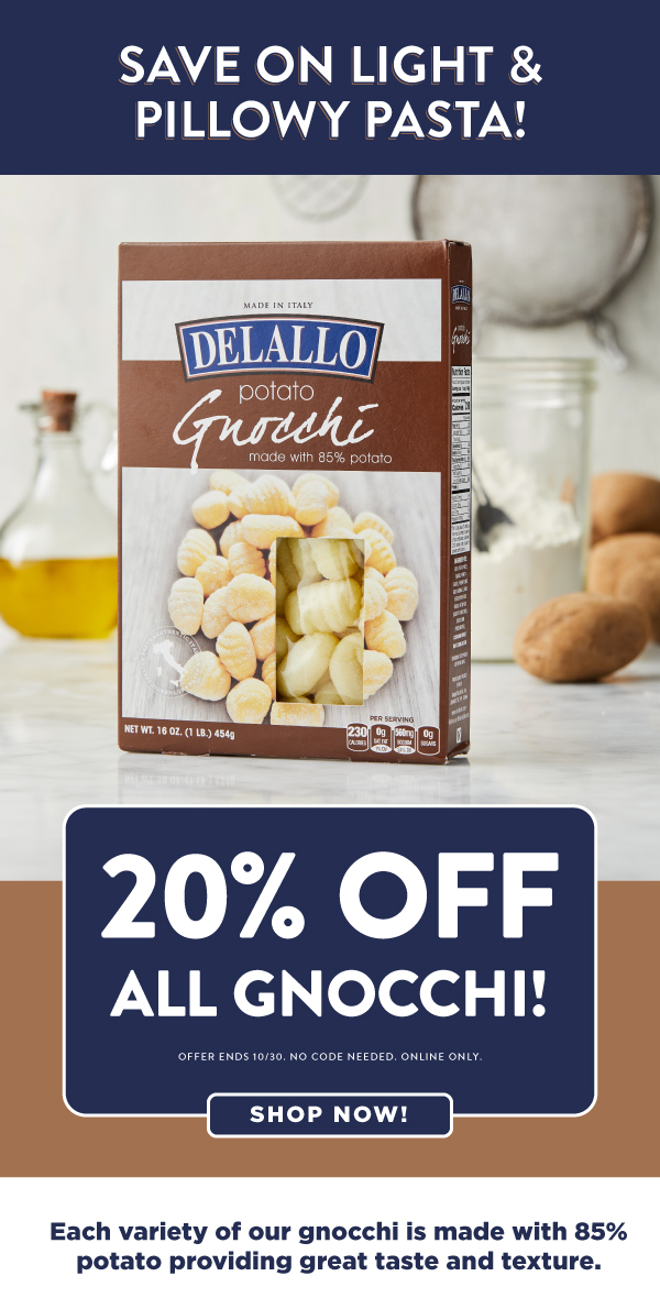 Save on potato gnocchi!