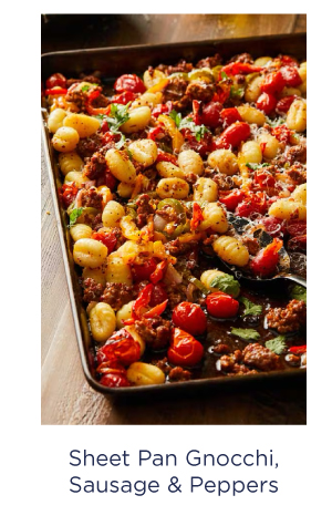 Tasty Sheet Pan Gnocchi, Sausage & Peppers