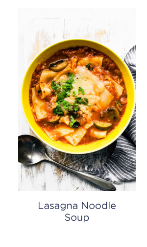 Gluten Free Lasagna Noodle Soup