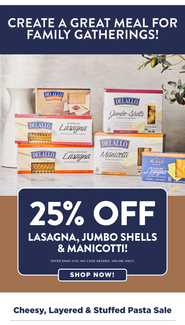 Save on stuffed pasta!