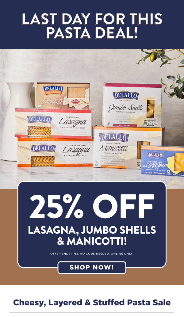 Save on stuffed pasta!