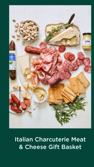 Italian Charcuterie Meat and Cheese Gift Basket