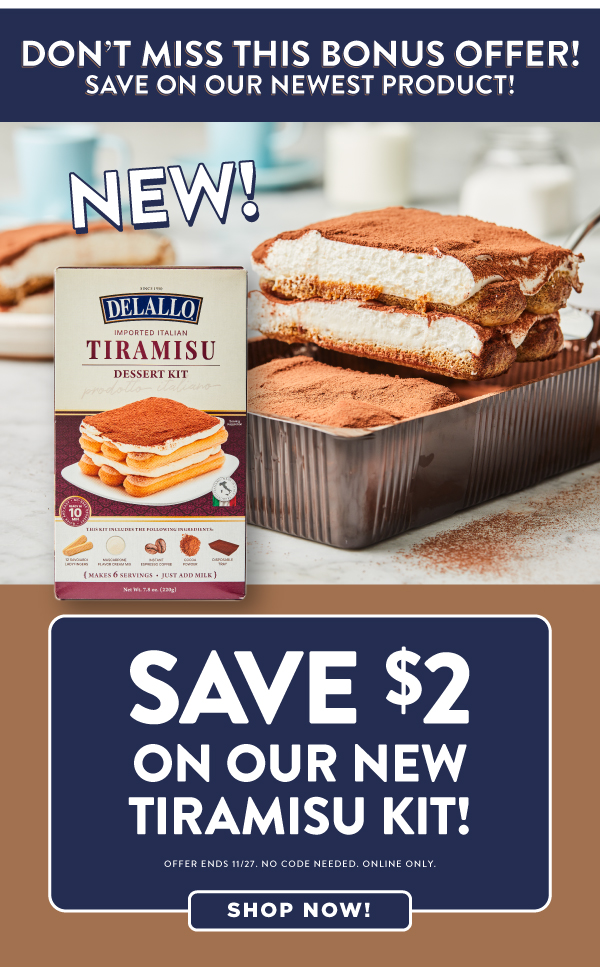 Save on our new tiramisu kit!