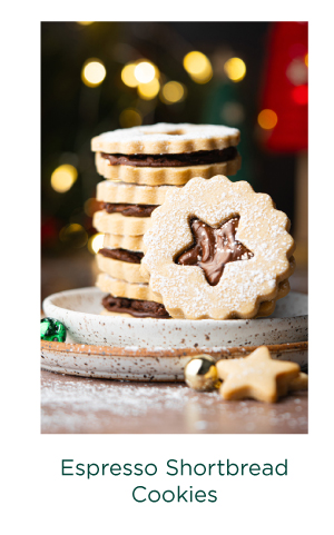 Espresso Shortbread Cookies