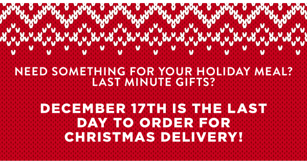 Shop before December 17th!