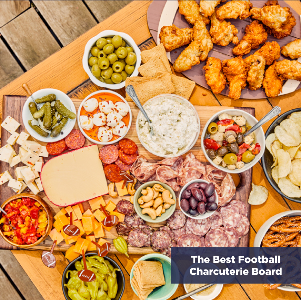 The Best Football (Or Any Game Day!) Charcuterie Board